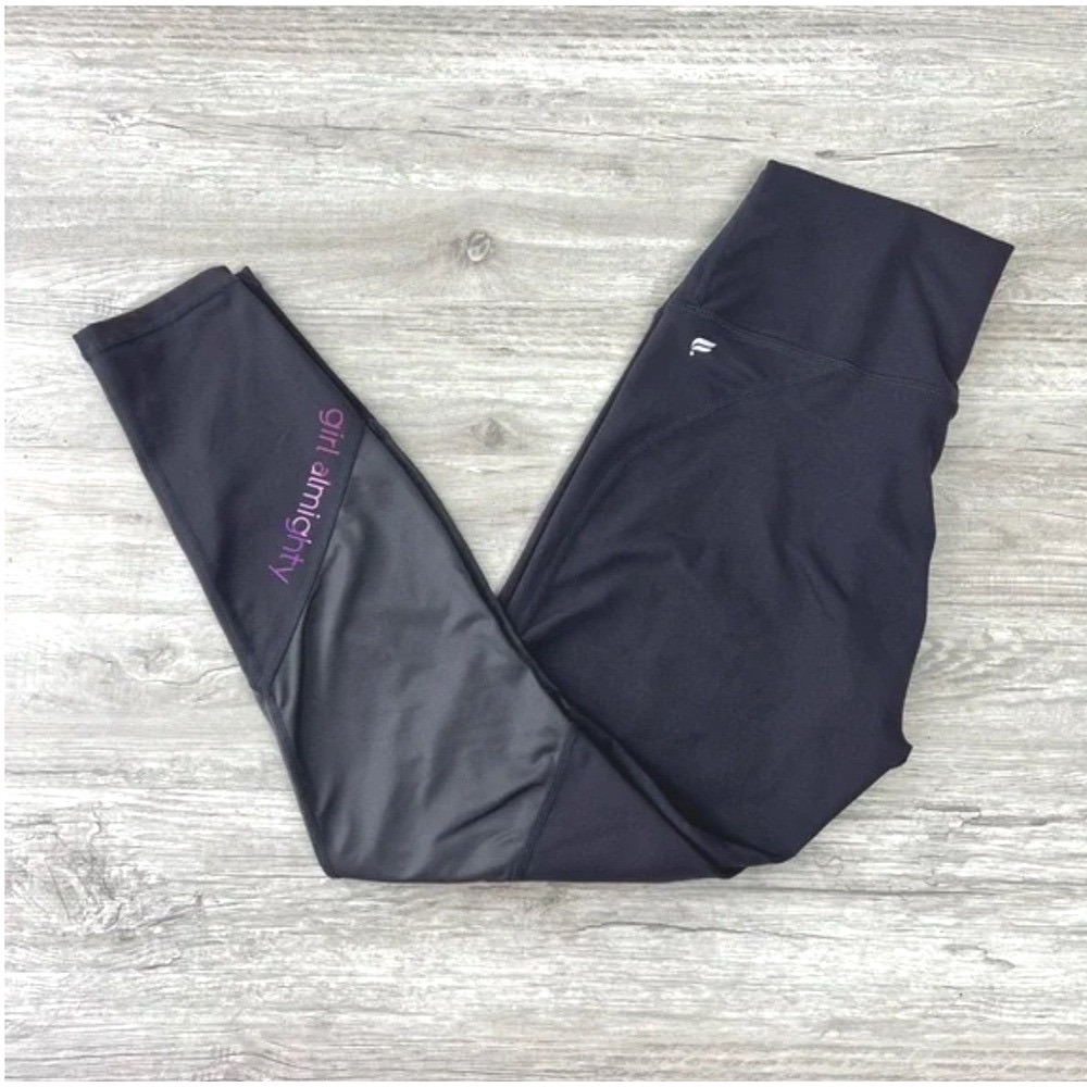 Fabletics Girl Almighty Womens Leggings Black High Waist Women's Small